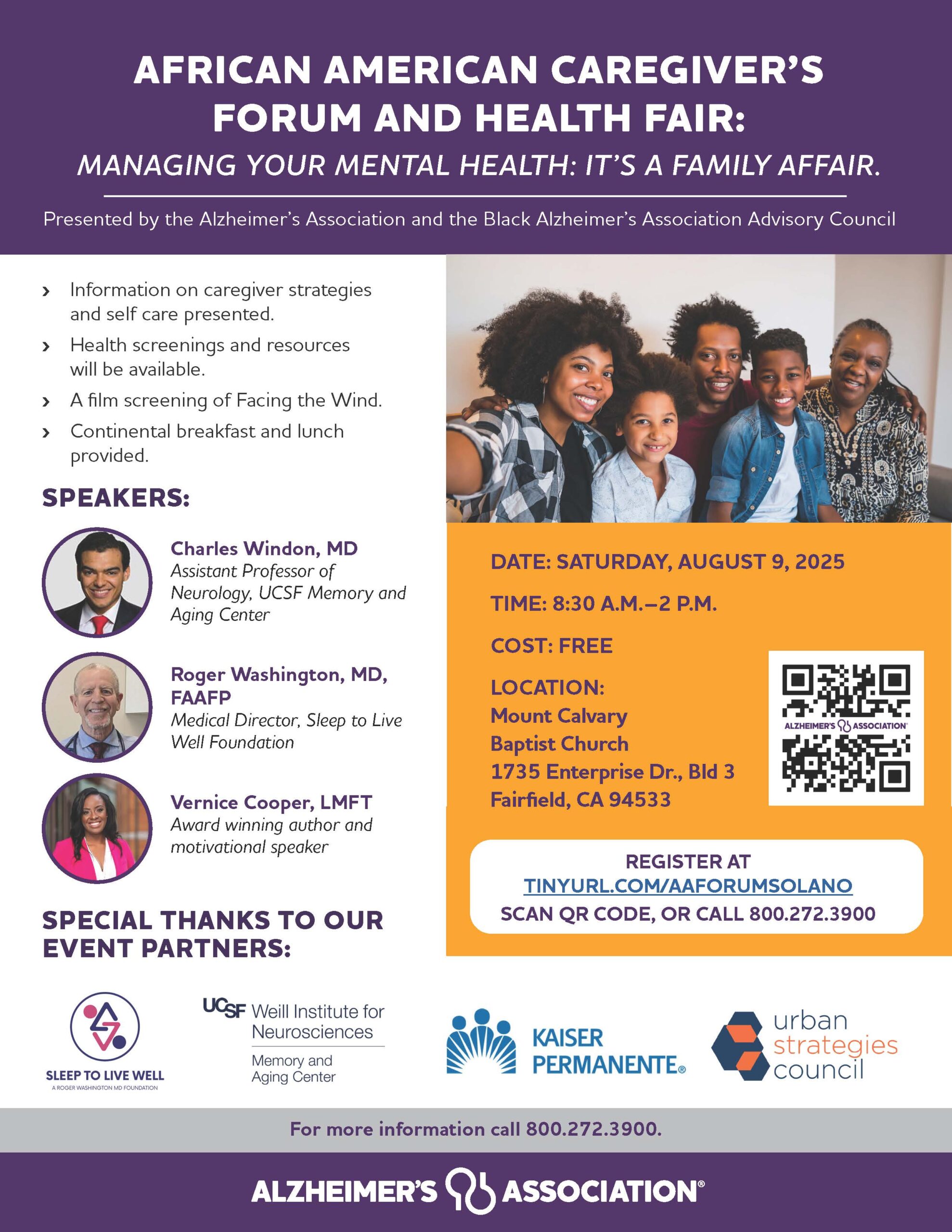 African American Caregiver Forum and Health Fair