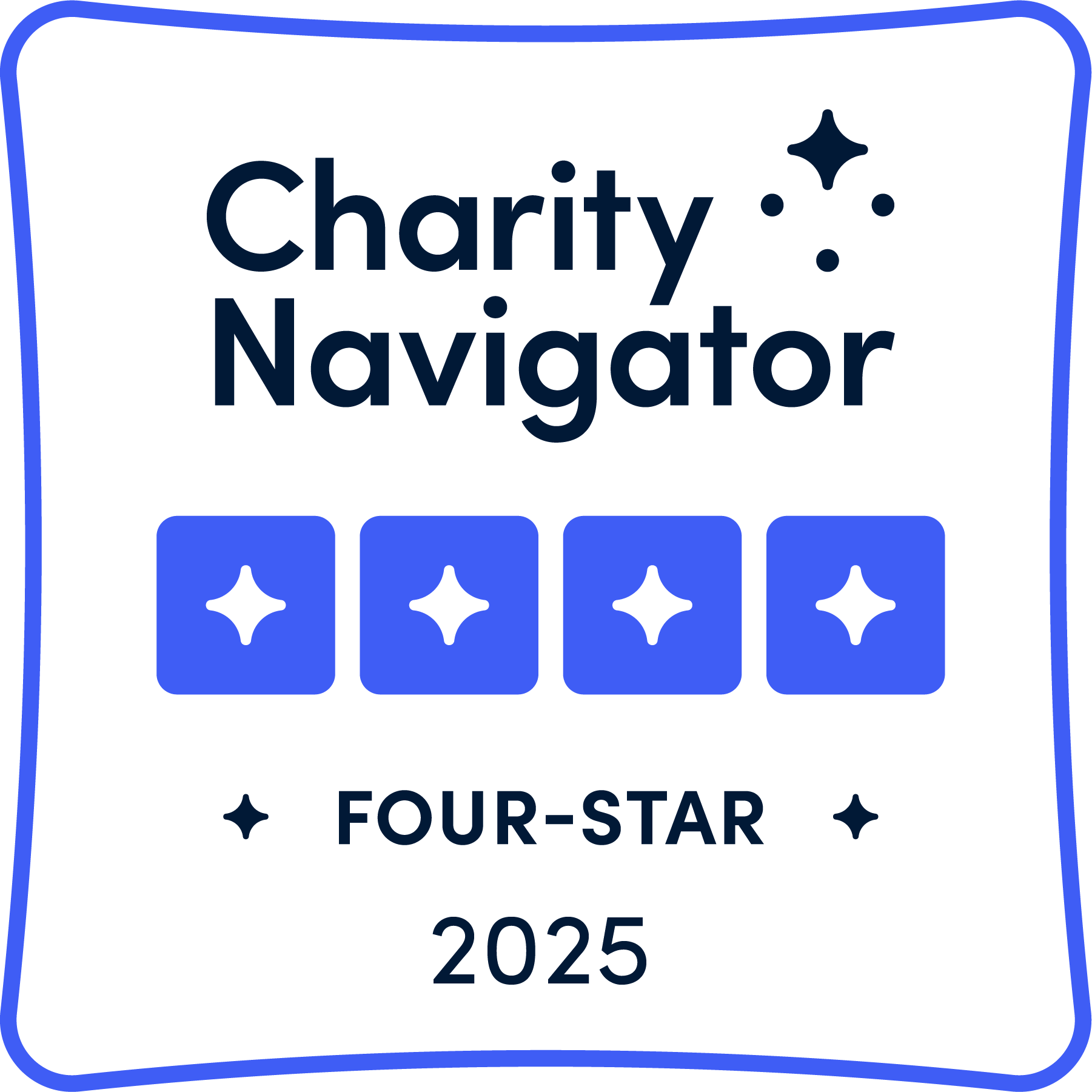 Charity Navigator, Four Stars, 2025